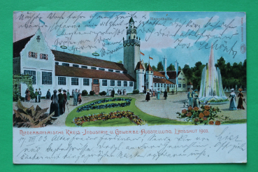 AK Landshut / 1903 / Niederbayerische Kreis Industrie Gewerbe Ausstellung / Haupthalle / Architektur